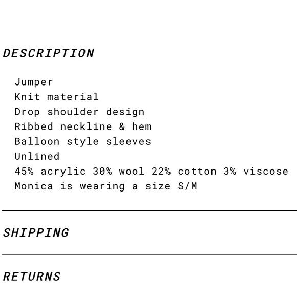 Princess Polly Cable Knit Balloon Sleeve Jumper - Picture 4 of 12